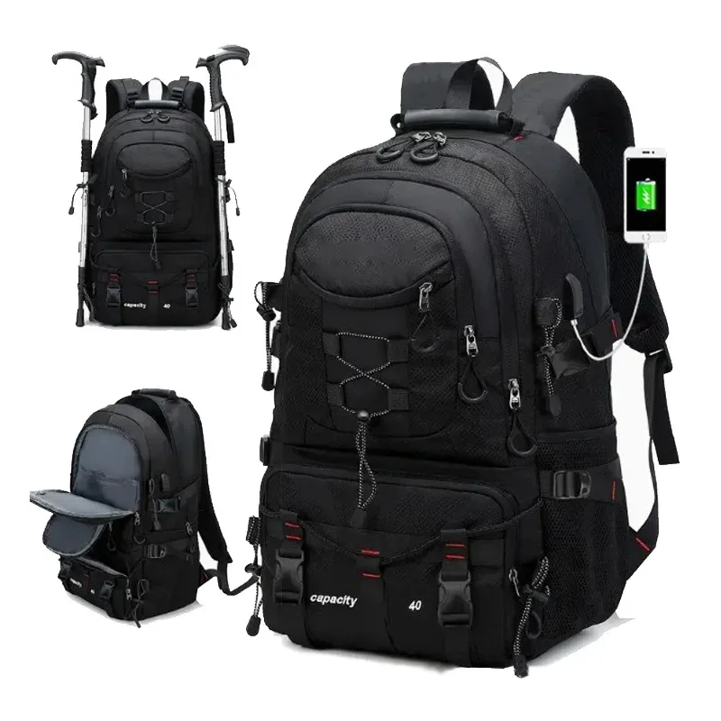 sac à dos de voyage 40l imperméable léger randonnée en plein air, sac à dos de camping pour hommes et femmes