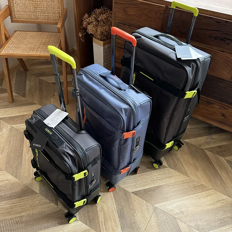 étui à poignée en tissu oxford silencieux ultra-léger, valise étanche à roue pivotante, étui de voyage vérifié de 28 pouces, tendance pour les hommes