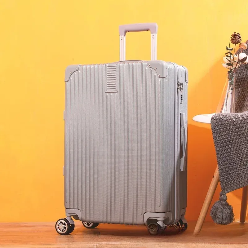 valise rétro personnalisable avec logo, bagage de voyage 20 pouces, bagage cabine en plastique abs, fabriqué en chine continentale