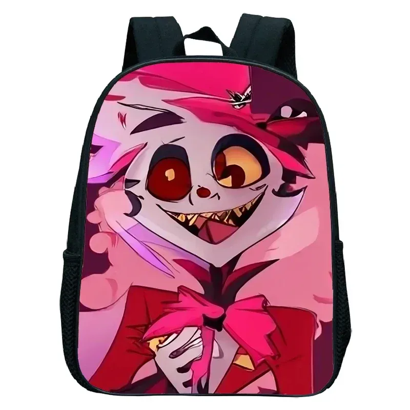 sacs à dos anime hazbin tendance, sacs de maternelle imperméables pour filles et garçons, cartable d'école anime hotel, petit sac à dos pour enfants, mochila
