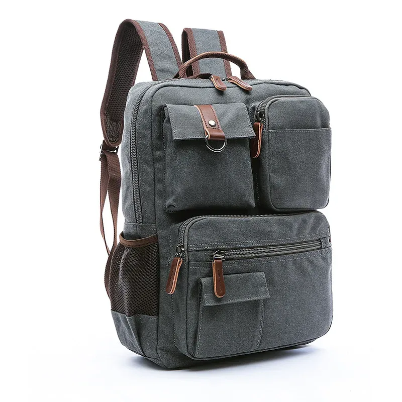 hommes sac à dos pour ordinateur portable sac à dos toile sac d'école sacs à dos de voyage pour adolescent mâle sac à dos ordinateur sac à dos sacs ordinateur sac