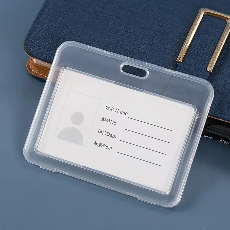 porte-carte de bus pour étudiants, 1 pièce, porte-badge pour cartes de crédit, carte d'identité bancaire, fournitures scolaires, nouvelle couverture de carte transparente