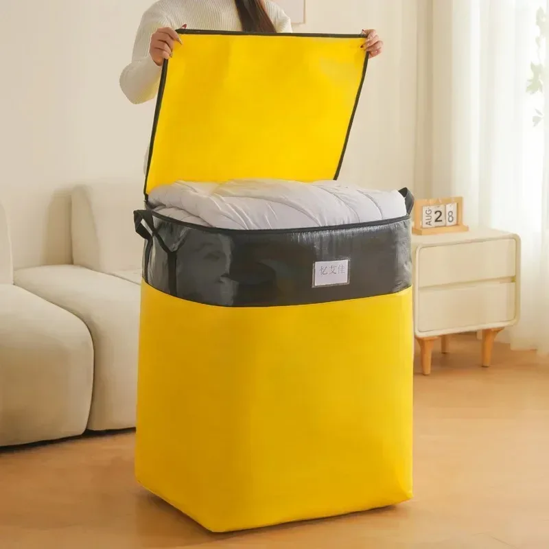 sac de déménagement de grande capacité 180l, sac à bagages épais et écologique, sac tissé imperméable, sac de transfert et de stockage résistant à l'usure.