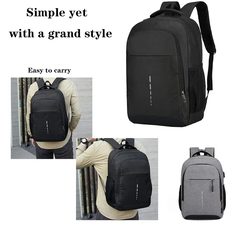 sac à dos neutre pour hommes et femmes, idéal comme sac d’école ou sac à dos de voyage, disponible en deux couleurs.