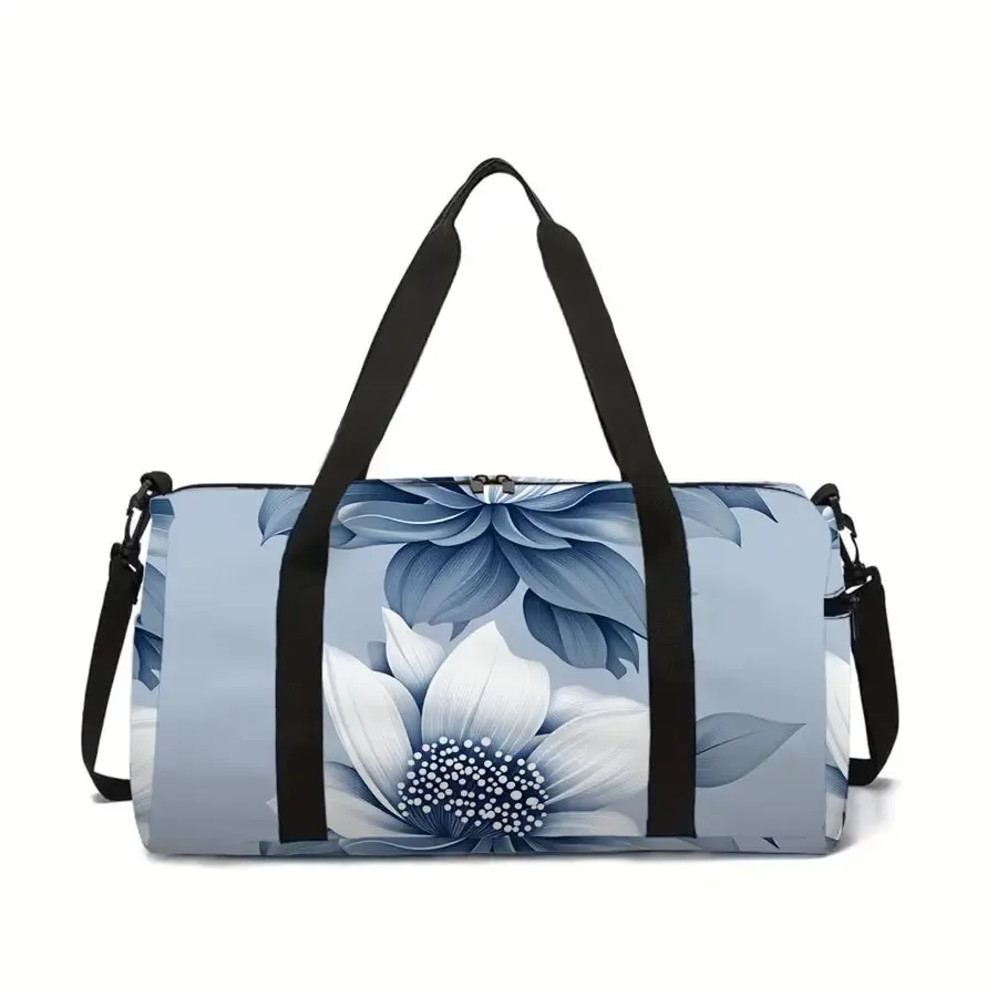 sac de voyage à grande capacité à imprimé floral pour garçon/fille, meilleur cadeau, sac de voyage 2d à motif de dessin animé, sac de sport de plein air pour enfants