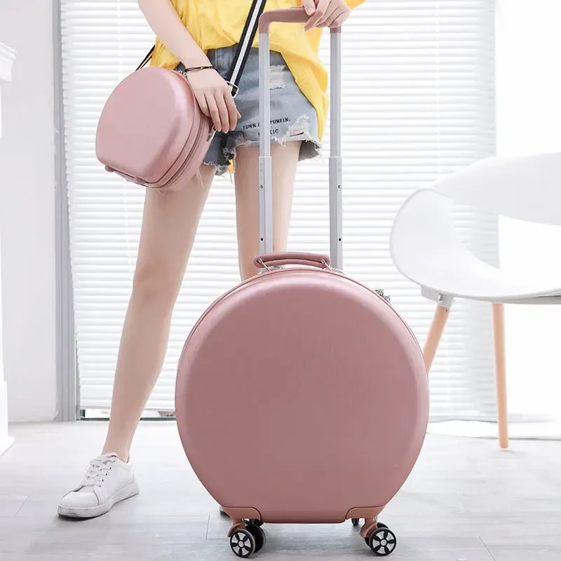 sac voyage polochon pc rose noir beige toupie poignée confortable roue universelle 360 degres impermeable