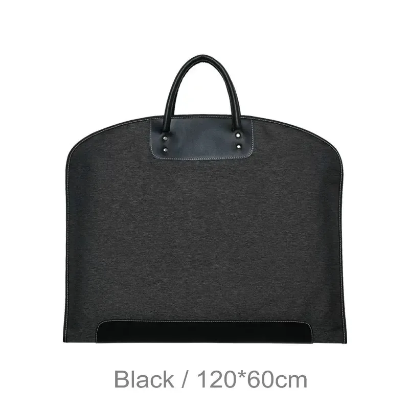 sac de transport pour costume homme haut de gamme, pour voyages d'affaires, sac à vêtements long et étendu, en tissu oxford épais, noir/bleu marine