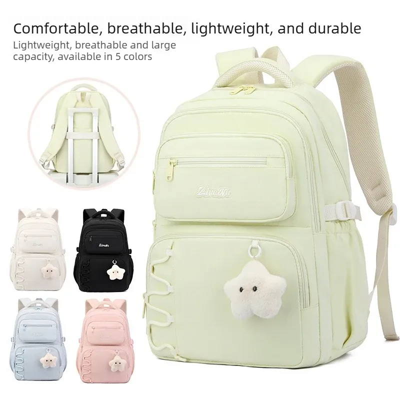 Sac à dos scolaire mignon pour filles, sac à dos tendance pour l'école, sacs à dos légers de grande capacité pour adolescentes