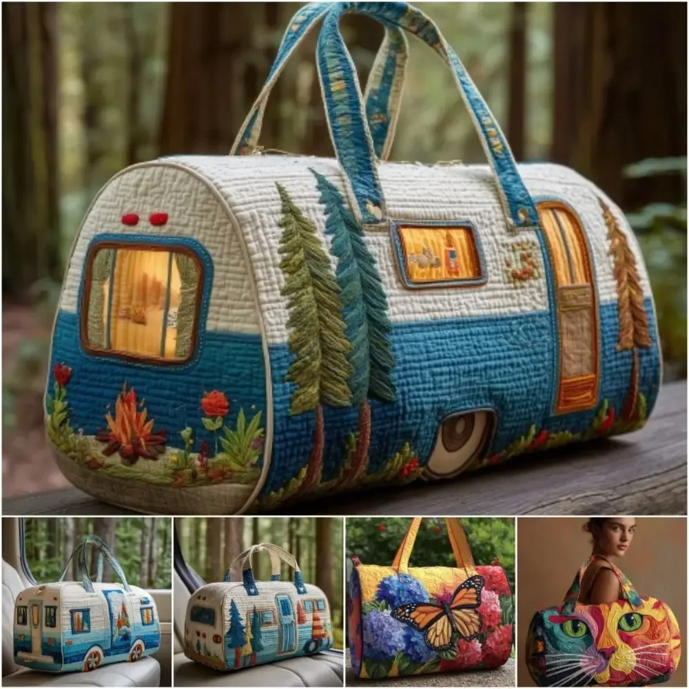 sac de voyage matelassé à sangle réglable, grande capacité, matelassage 3d, sac de sport, sac de gym, sac de camping en plein air