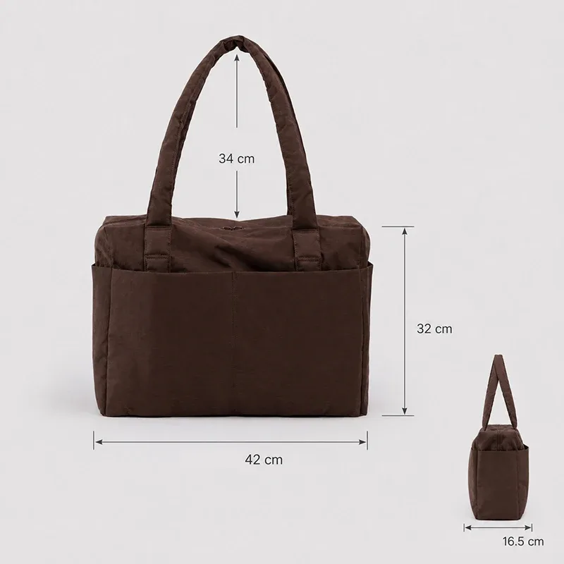 sac fourre-tout en nylon grande capacité, imprimé léopard à carreaux, design multi-poches, sac à bandoulière, sac de voyage pliable, sac à main