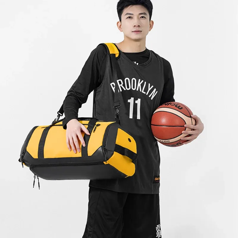 sac de sport personnalisé pour le basketball, sac de fitness avec séparation sec/humide, sac de rangement pour la boxe, sac de gym avec logo imprimé