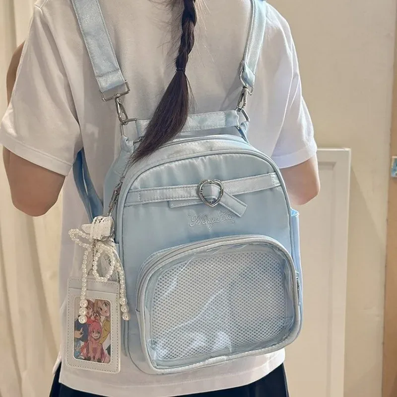 nouveau sac ulzzang y2k ita pour fille mignonne, sac à dos de grande capacité style preppy pour les déplacements quotidiens, sac à bandoulière décontracté à une épaule