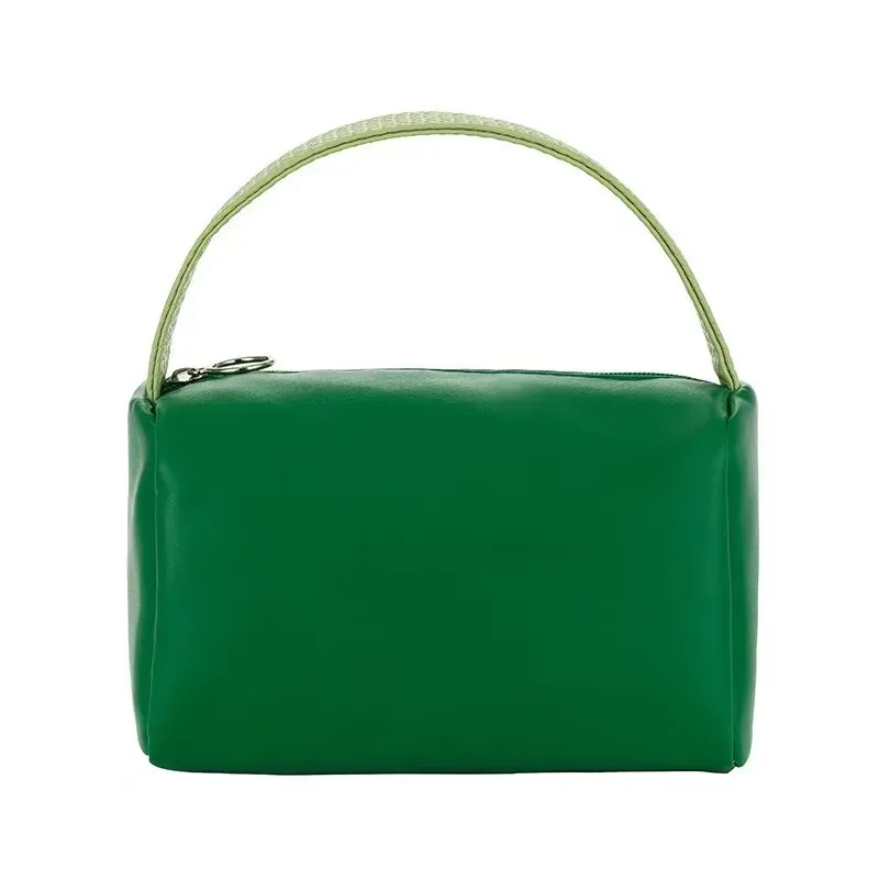 trousse de maquillage portable pour femmes, grande capacité, organisateur de maquillage de voyage, en cuir synthétique imperméable, trousse de toilette, sac de rangement à main.