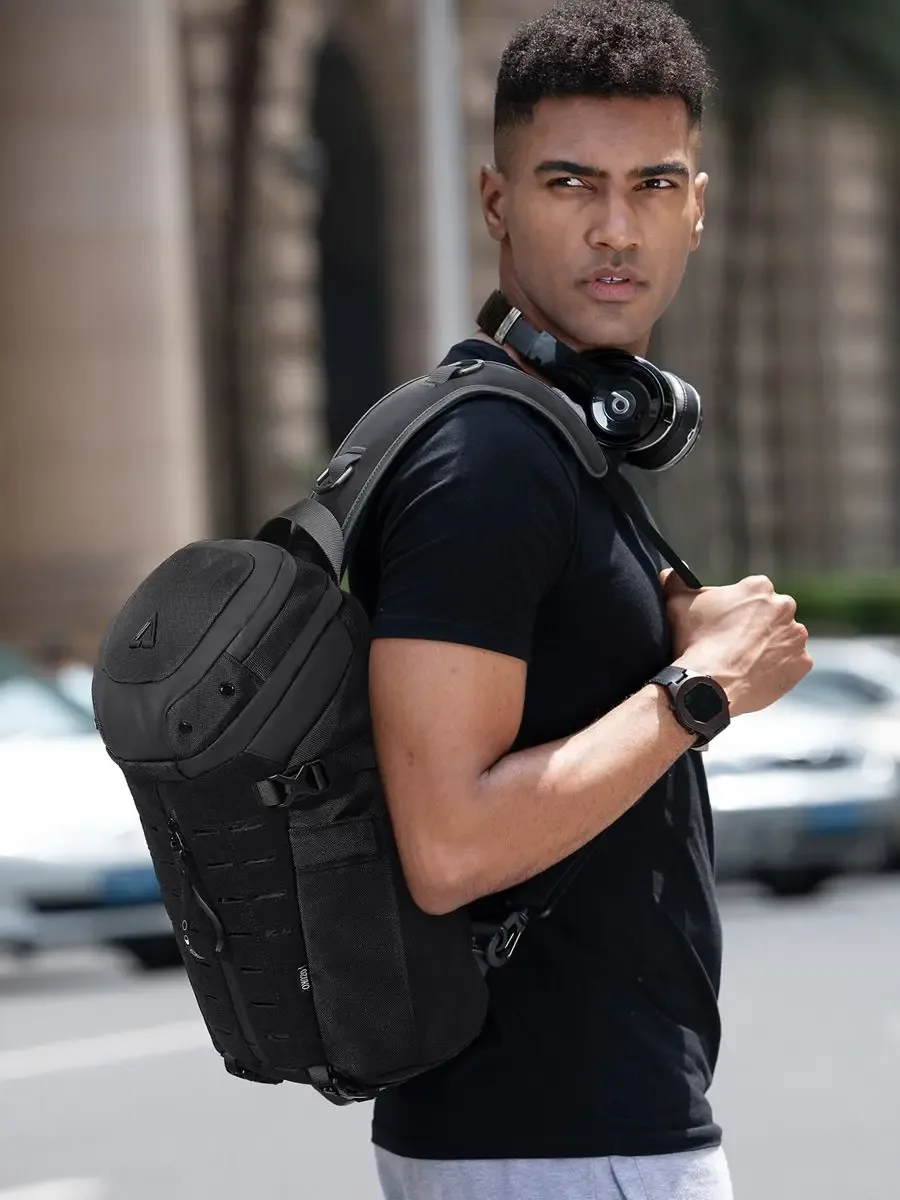 sac bandoulière imperméable ozuko pour homme avec port usb antivol, sac messager de voyage court, sac de poitrine tendance pour homme