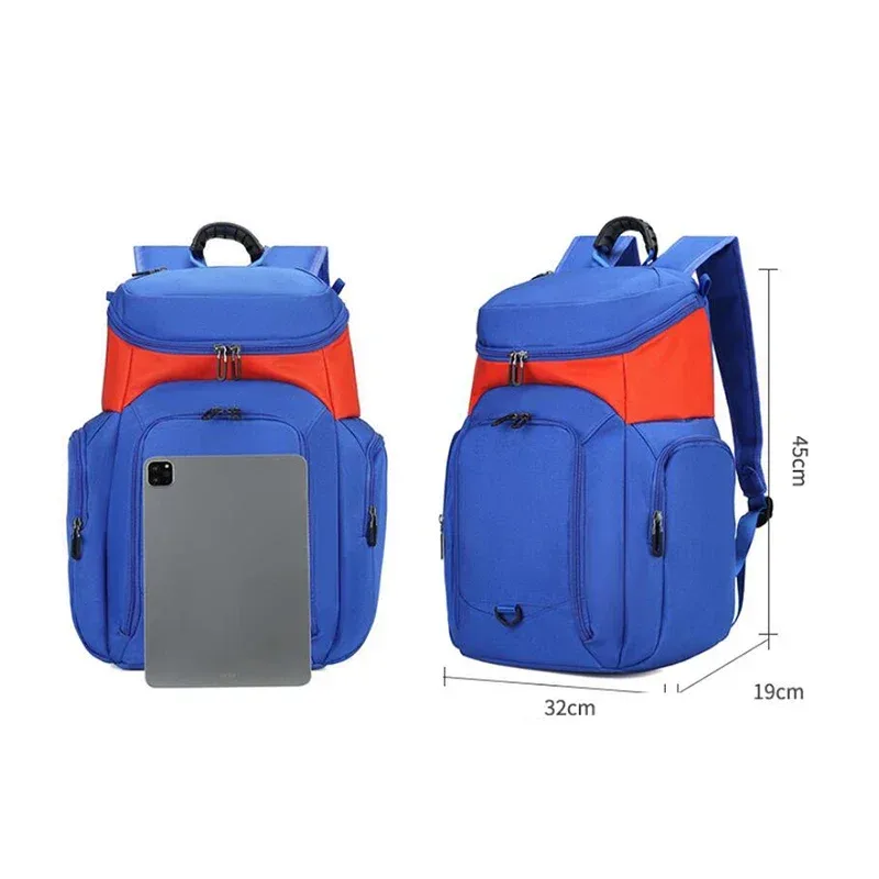 sac à dos de basket-ball pour hommes et femmes, sac de football avec compartiment pour chaussures, sac de sport pour enfants, sac de sport de grande capacité