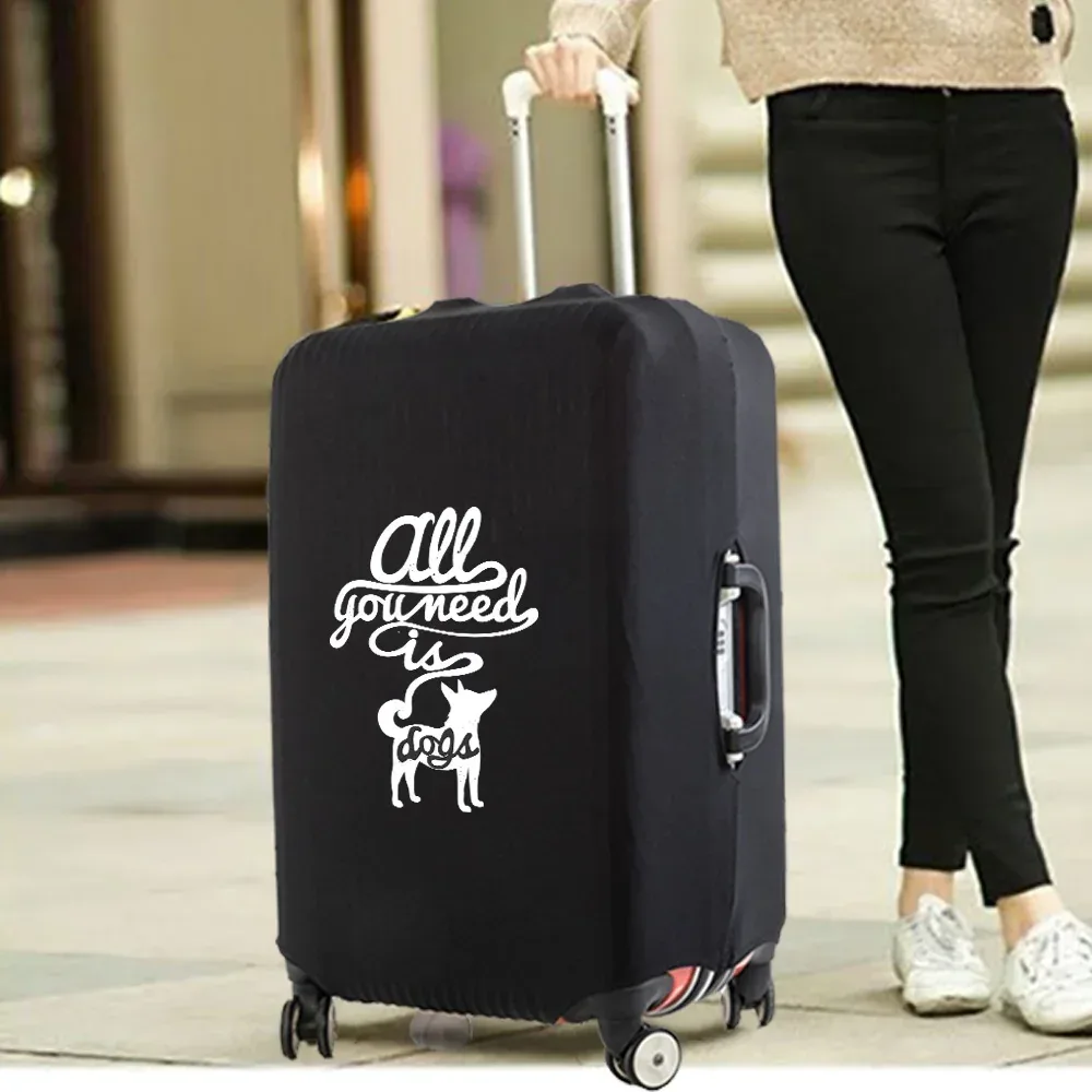 housse de valise essentielle de voyage à la mode, impression drôle pour accessoires de voyage de 18 à 32 pouces, sac de protection pour bagages à roulettes