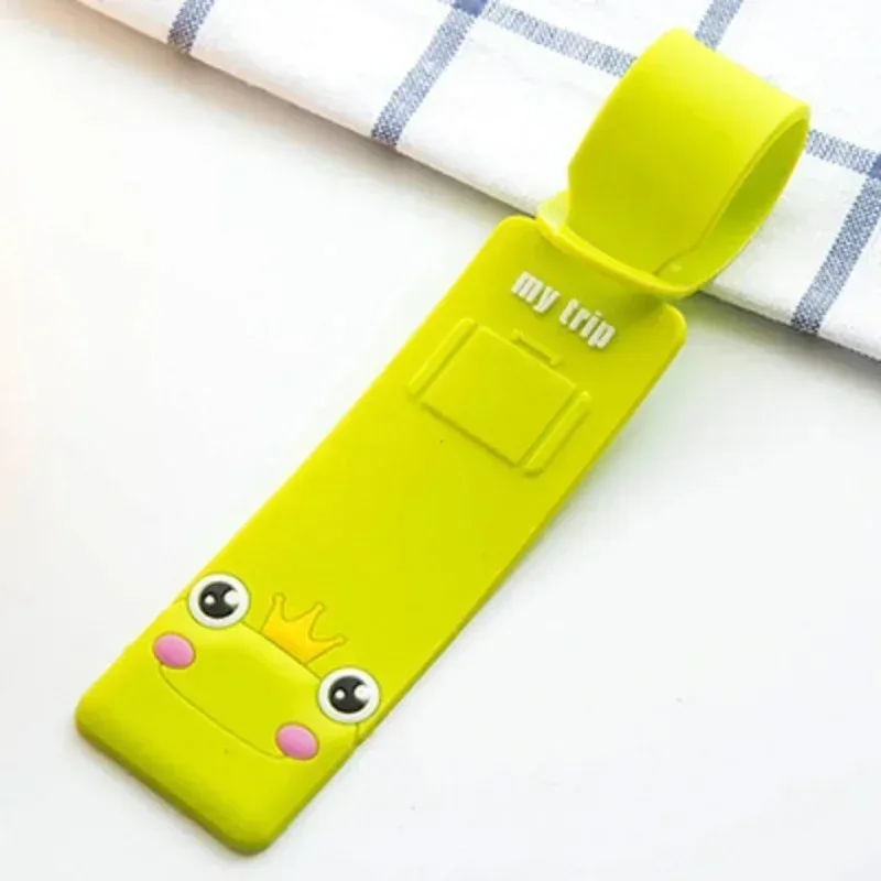 adorable étiquette de bagage en silicone, étiquette de bagage pour carte d'embarquement, étiquette de bagage enregistré, accessoires de voyage tendance, étiquette de bagage mignonne pour le vol.