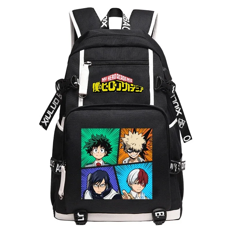 grand sac à dos anime oxford pour adolescentes, sac de voyage étanche, sac à dos bakugou katsuki pour hommes
