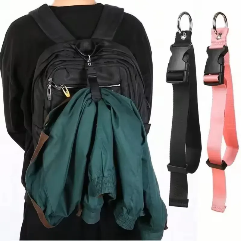 sangle de fixation pour bagages de voyage, sangle externe pour sac à dos, sangle portable avec boucle de déverrouillage, sangle de bagage pour sac supplémentaire, support de veste