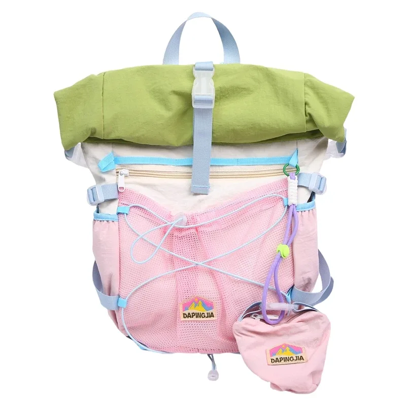 sac à dos de randonnée résistant à l'eau, sac de camping léger, voyage alpinisme, sac d'école pour étudiants, sacs à dos roses 2025