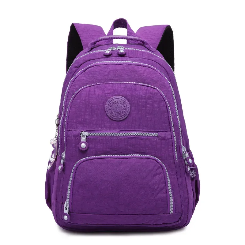tegaote – sac à dos d'école pour adolescentes et garçons, sac à dos de voyage pour femmes, en nylon, étanche, pour ordinateur portable, unisexe, 2024