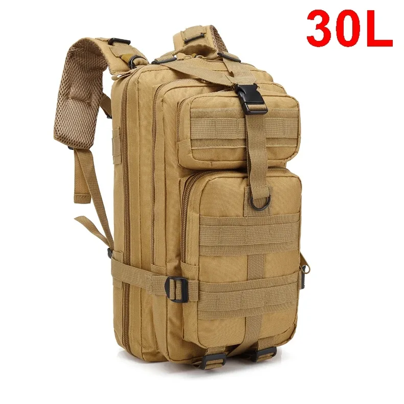 30/50l homme sacs à dos tactiques sacs de voyage survie en plein air 3p sac d'assaut edc molle pack pour trekking sac de chasse