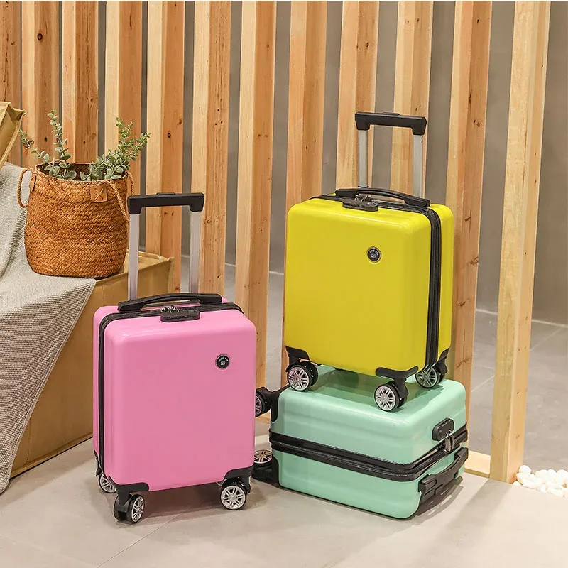 valise d'embarquement pour jeune homme et femme, petite boîte légère, multi-taille, nouvelle version à la mode, 14/16 pouces