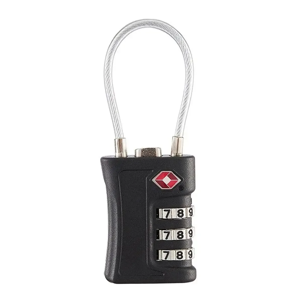 nouveau serrure à code douanier tsa pour bagages de voyage mot de passe serrure modifiable cadenas de conception de couleur contrastée