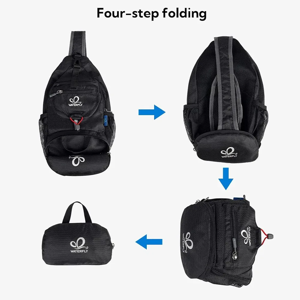 erüerfly-sac de poitrine initié, petit sac à bandoulière, sac à bandoulière, sac à dos de cyclisme pliable pour la randonnée, le voyage