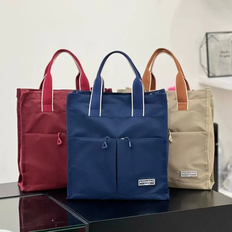 Sac de rangement multifonctionnel à poignée avec plusieurs poches, sac à dos grande capacité pour étudiants, sac à lunch, sac pour fournitures de maman