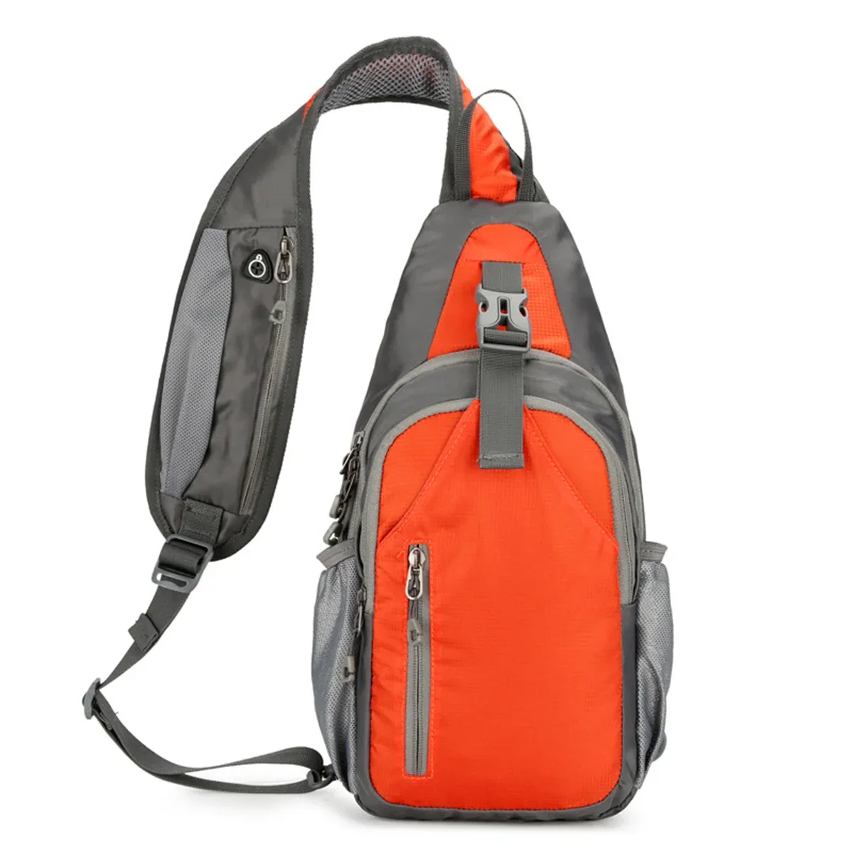 sac à bandoulière imperméable avec blocage rfid, sac à dos bandoulière, sac de poitrine, sac à dos de jour pour la randonnée et les voyages