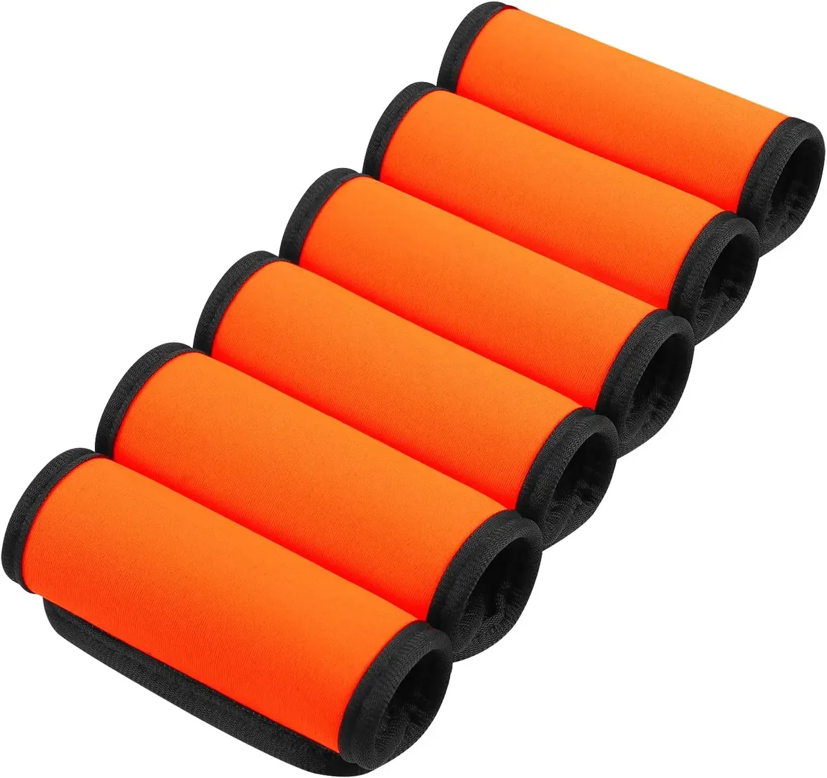 enveloppes de poignée de bagage pour valise, couvertures de poignée souples et confortables de couleur vive, enveloppes d'étiquette de bagage