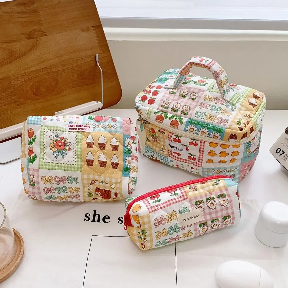 trousse de maquillage de grande capacité, trousse de rangement cosmétique, trousse de toilette à fermeture éclair, trousse de lavage des poudres, trousse de voyage