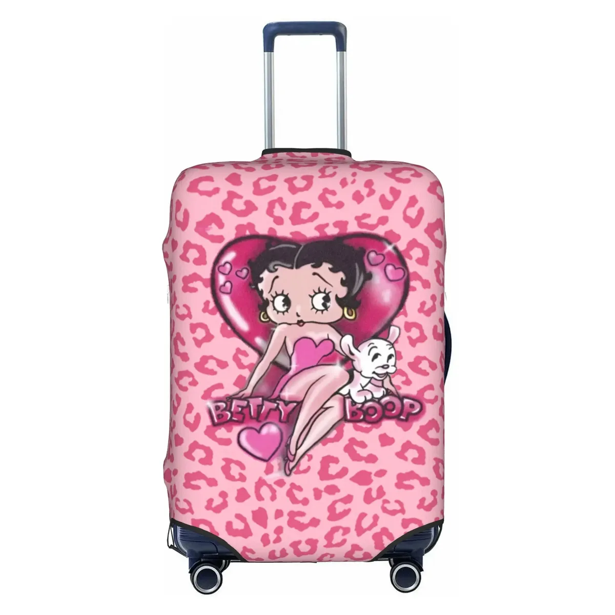 housse de valise élastique personnalisée b-bettys cartoon boop, housse de bagage de voyage classique d'anime pour valises de 18 à 32 pouces
