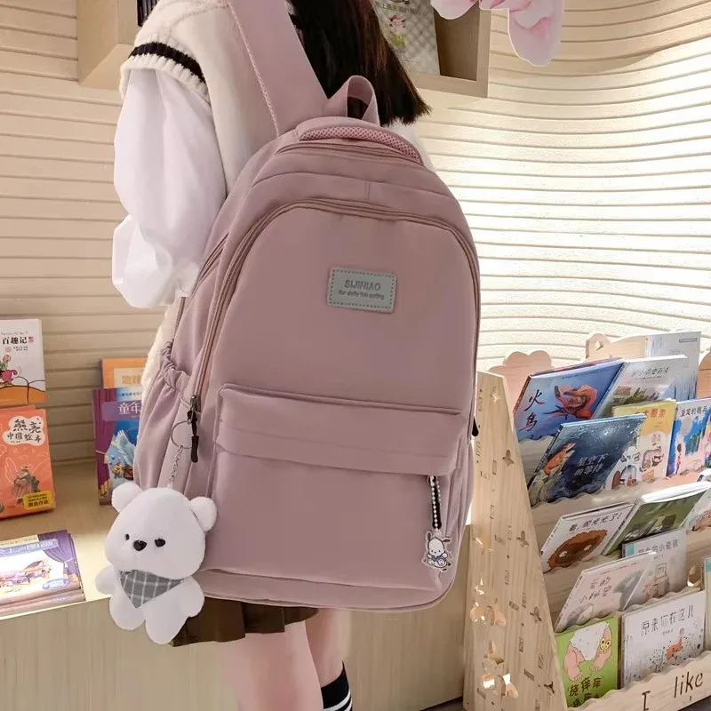 sac à dos universitaire étanche haute capacité pour hommes et femmes, cartable pour ordinateur portable, sacs d'école pour filles mignonnes, sac de livre de voyage cool, nouvelle mode féminine