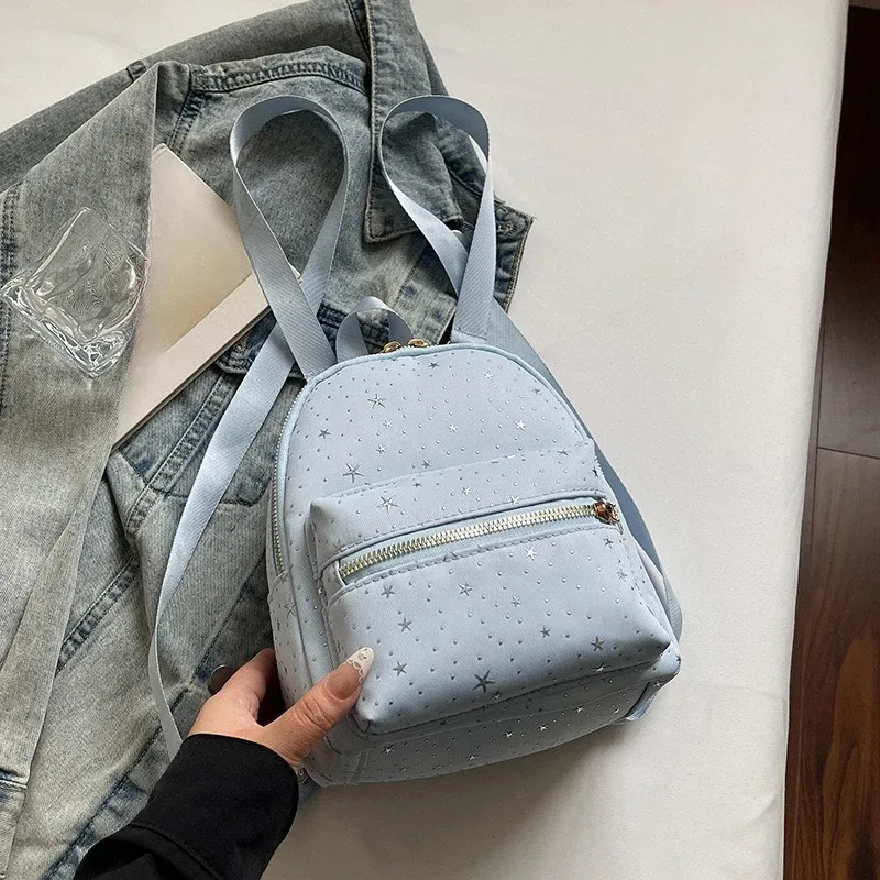 sac à bandoulière décontracté grande capacité, mini sac à dos étanche simple pour étudiant, petit sac à dos de voyage style coréen pour femme