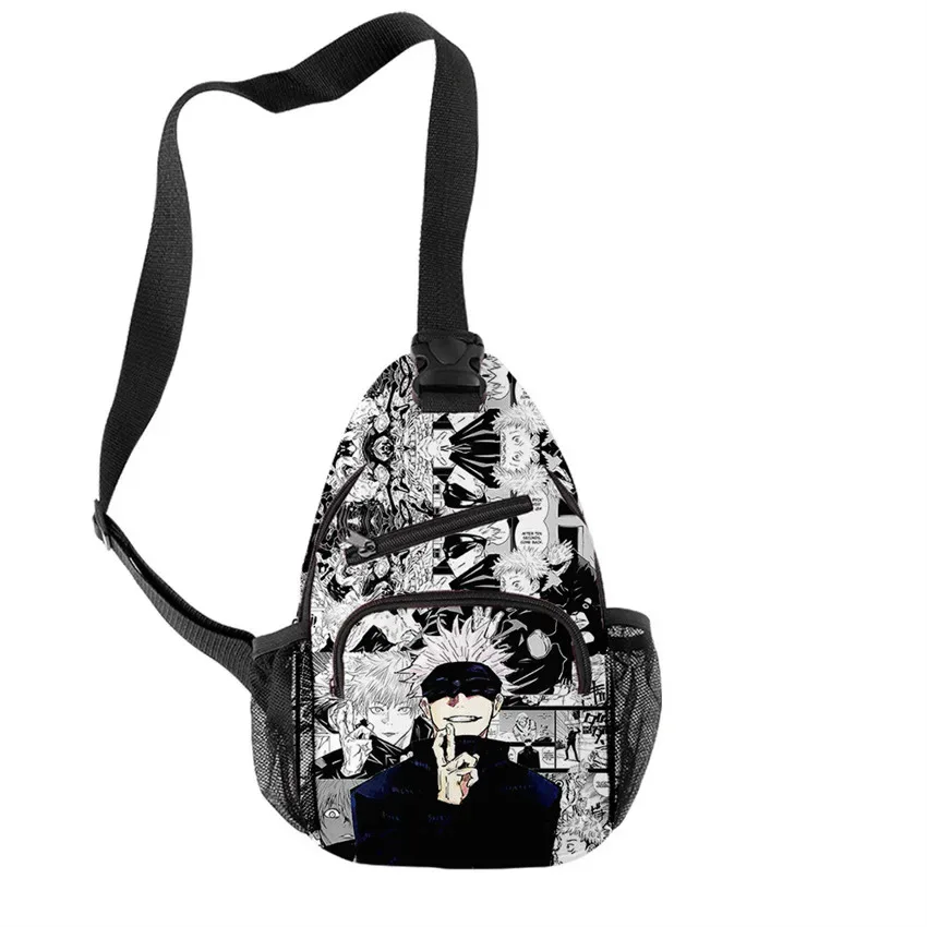 Sac à bandoulière imperméable Anime Satoru Gojo pour garçons et filles, sacs à bandoulière Oxford, sac de sport décontracté, sac de voyage initié