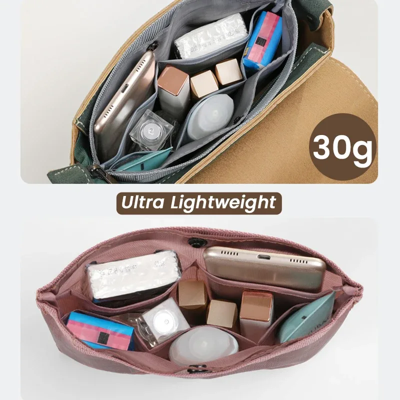 insert organisateur en maille pour sacs à main organisateurs ultra légers à l'intérieur du fourre-tout livre de poche femmes infirmière nylon taille a5 sac dans le sac