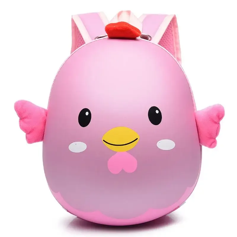 sac à dos pour enfants en forme de poulet de dessin animé, imperméable, réglable, mignon et durable, pour la maternelle, l'école, l'usage quotidien