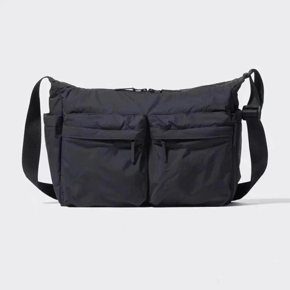 sac messager décontracté épais de qualité supérieure, sac à bandoulière simple, sac pour ordinateur portable de grande capacité, sac de sport multi-poches pour hommes et femmes