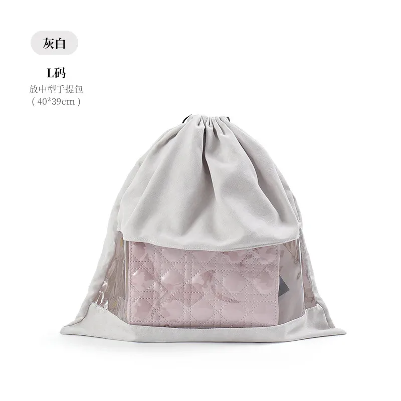 s/m/l transparent voyage emballage cube sac sac à poussière sacs à cordon organisateur sac à poussière voyage chaussures sacs de rangement organisateur de voyage