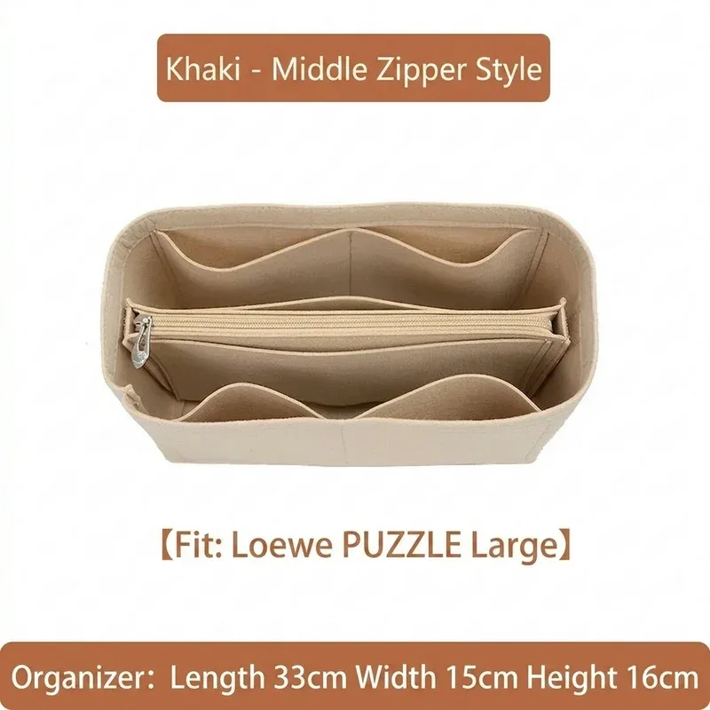 organisateur de sac à main en feutre pour femme, compatible avec loe puzzle, pour sacs de maquillage et cosmétiques, organiseur de sac de luxe pour femme