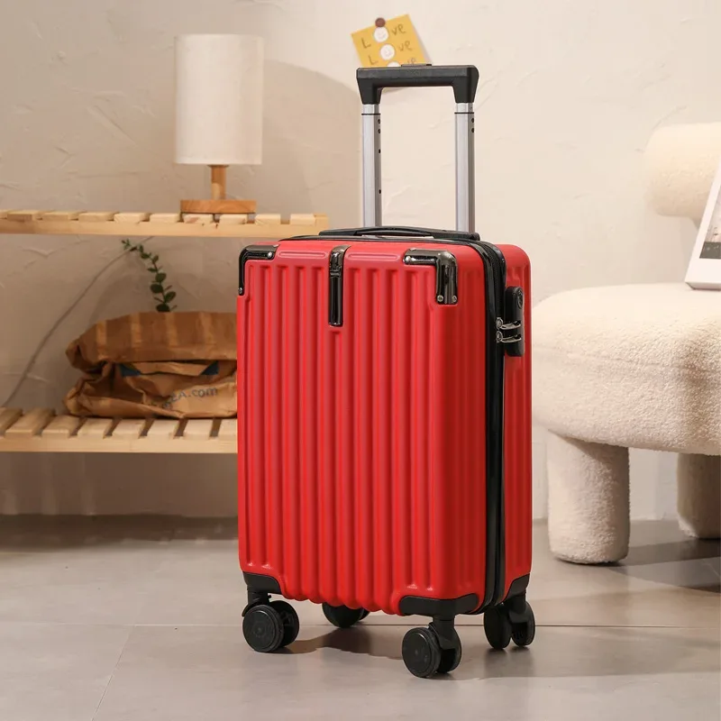 valise de voyage légère avec mot de passe pour étudiant, petit bagage, roue universelle pour homme et femme, chariot d'embarquement, 18 pouces