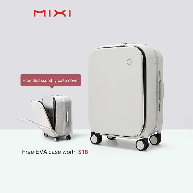 mixi marque design de luxe valise à main en polycarbonate voyage bagage roulant avec roues spinner serrure tsa 18 20 pouces