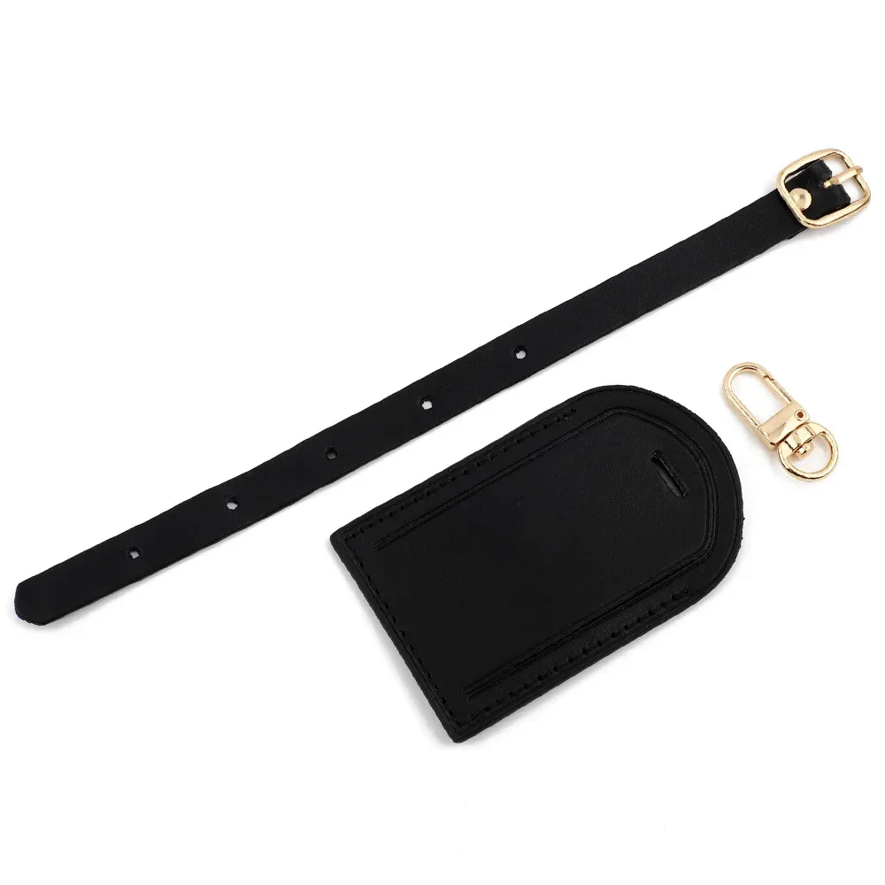 étiquettes de bagage en cuir tanné végétal pour sacs à main, valises, sacs d'affaires et cartes d'embarquement – accessoires de voyage