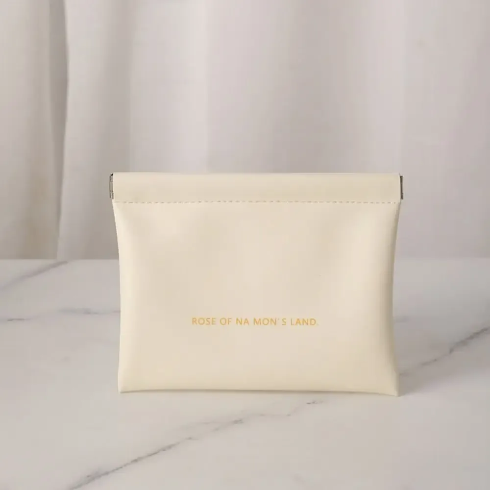 sac de maquillage simple pour rouge à lèvres, mini sac à main portable pour bijoux, sac de rangement de voyage en pu pour femmes et filles