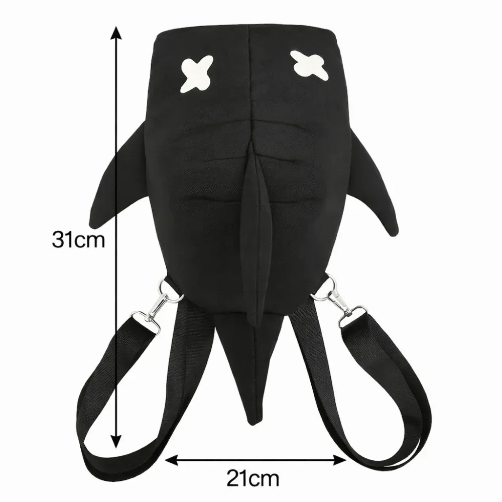 sac à dos shark à sangle réglable, design unique, nouveau design, grande capacité, modèle unisexe, style polyvalent