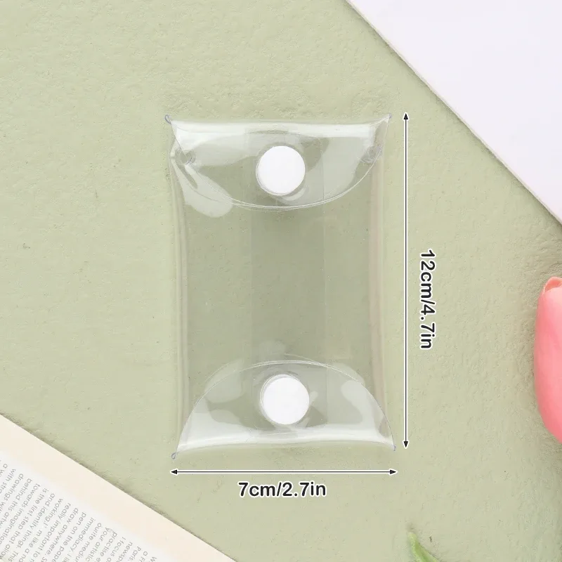 petit portefeuille transparent en pvc pour femme, mini portefeuille pour femme, sac de rangement pour pièce de monnaie, clé, rouge à lèvres, casque, enfants, filles