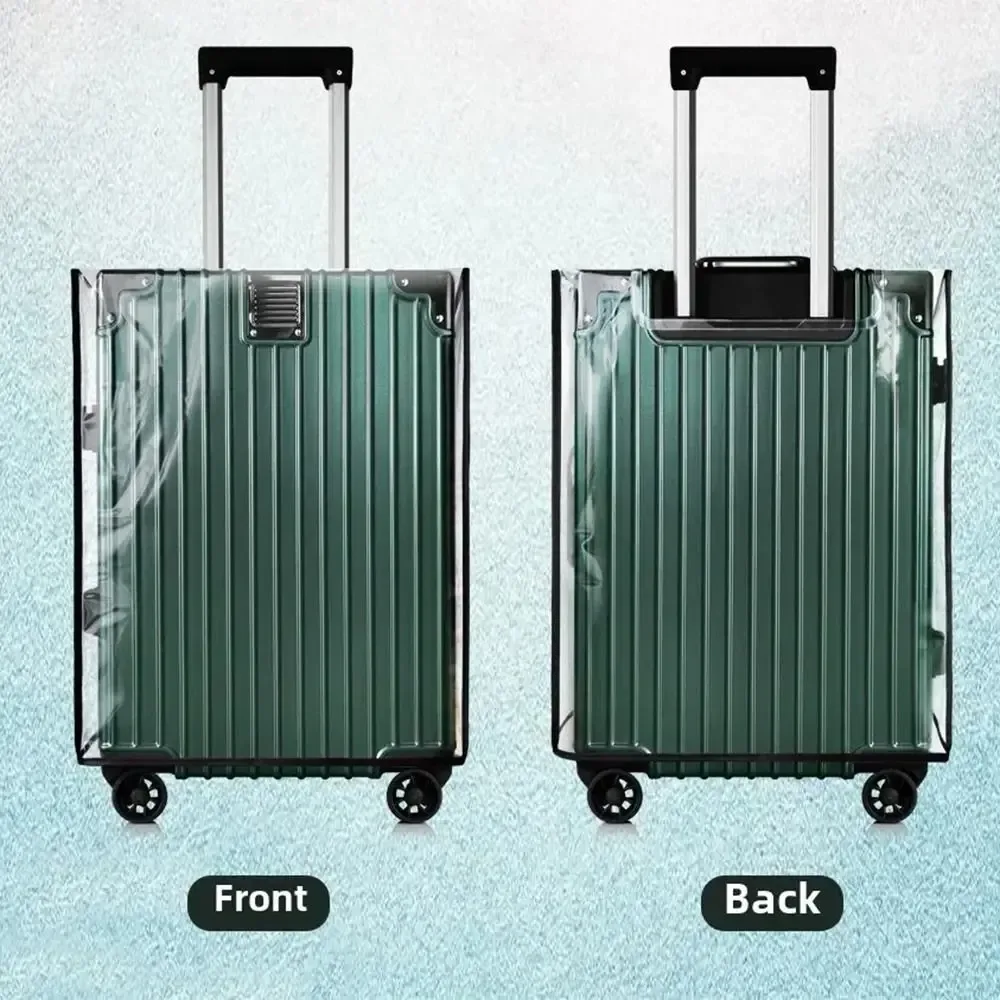 housse de protection transparente en pvc pour bagages de voyage de 18 à 30 pouces, anti-poussière et imperméable, pour valise