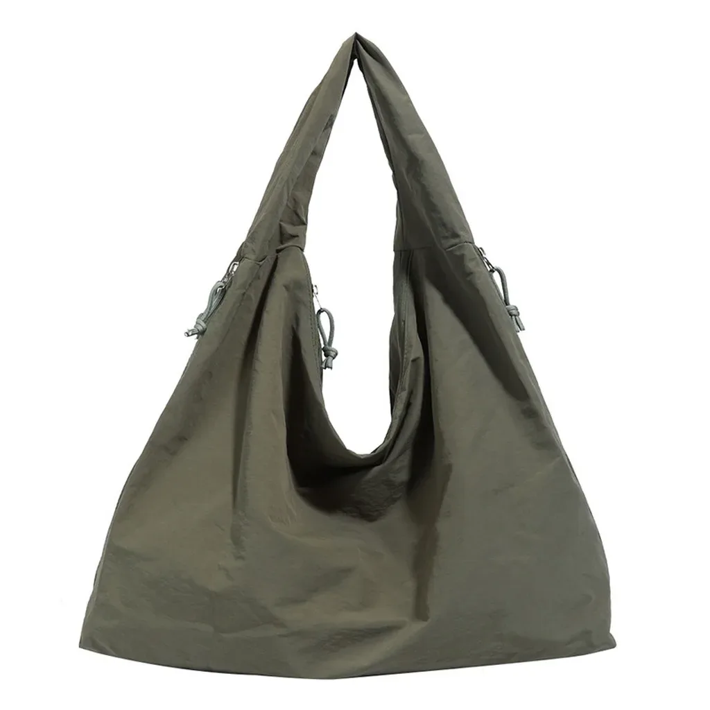 sac fourre-tout décontracté, sac à poignée supérieure, sac à bandoulière en nylon, polyvalent pour les sorties courtes, le shopping, les rendez-vous décontractés